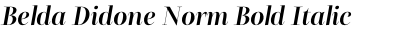 Belda Didone Norm Bold Italic